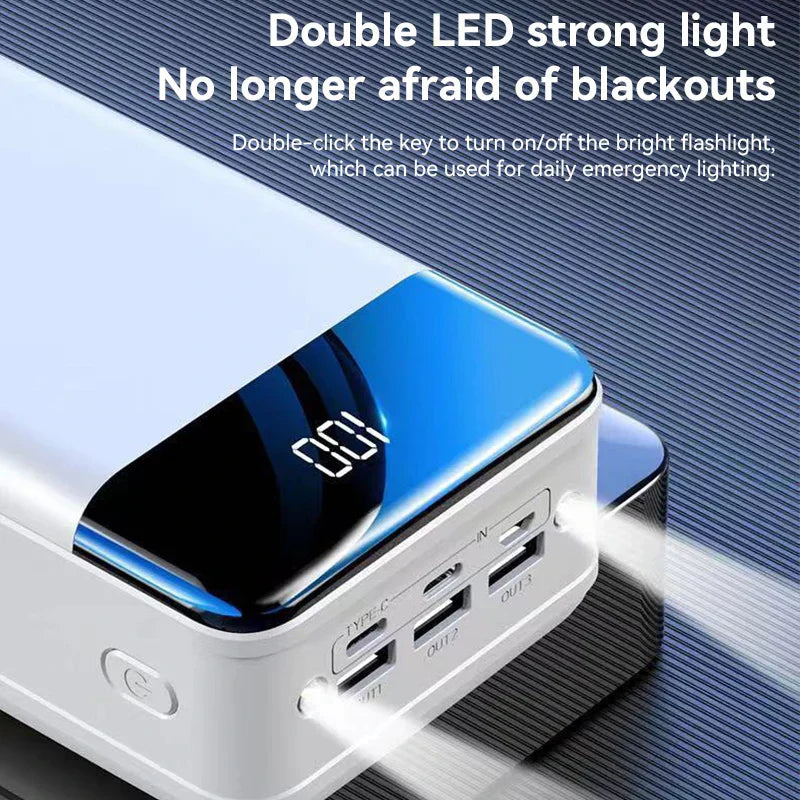 100000mAh Portable Power Bank for Phones, Tablets, and Laptops