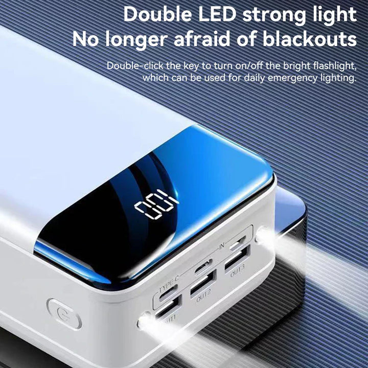 100000mAh Portable Power Bank for Phones, Tablets, and Laptops