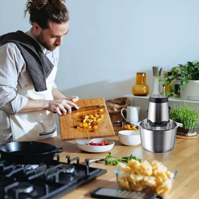 2L Food Chopper Processor for Kitchen Cooking Prep