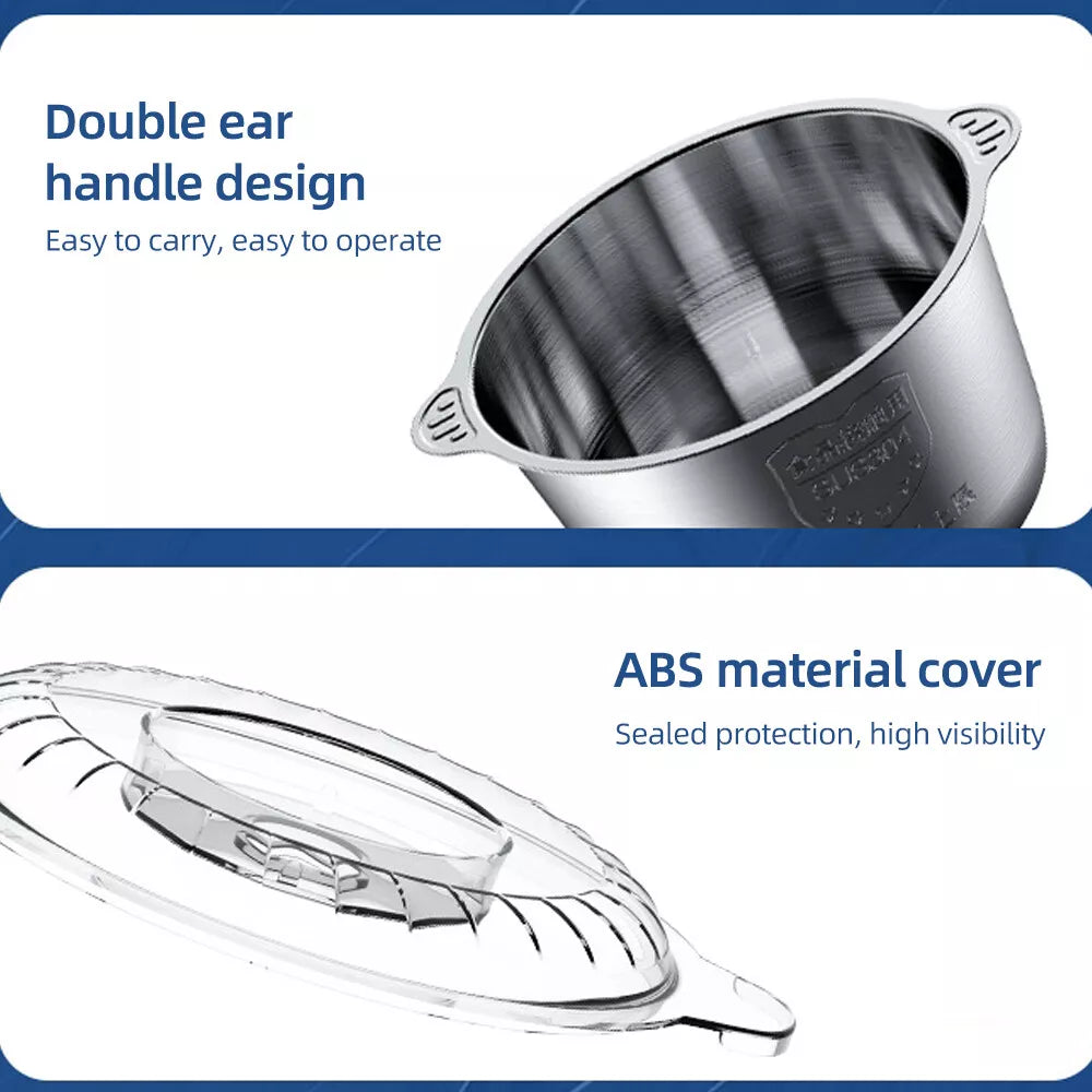 2L Food Chopper Processor for Kitchen Cooking Prep