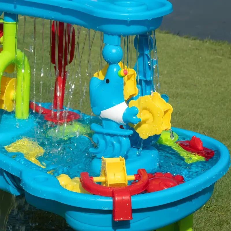 3-Tier Sand and Water Table Toy for Kids Outdoor Play