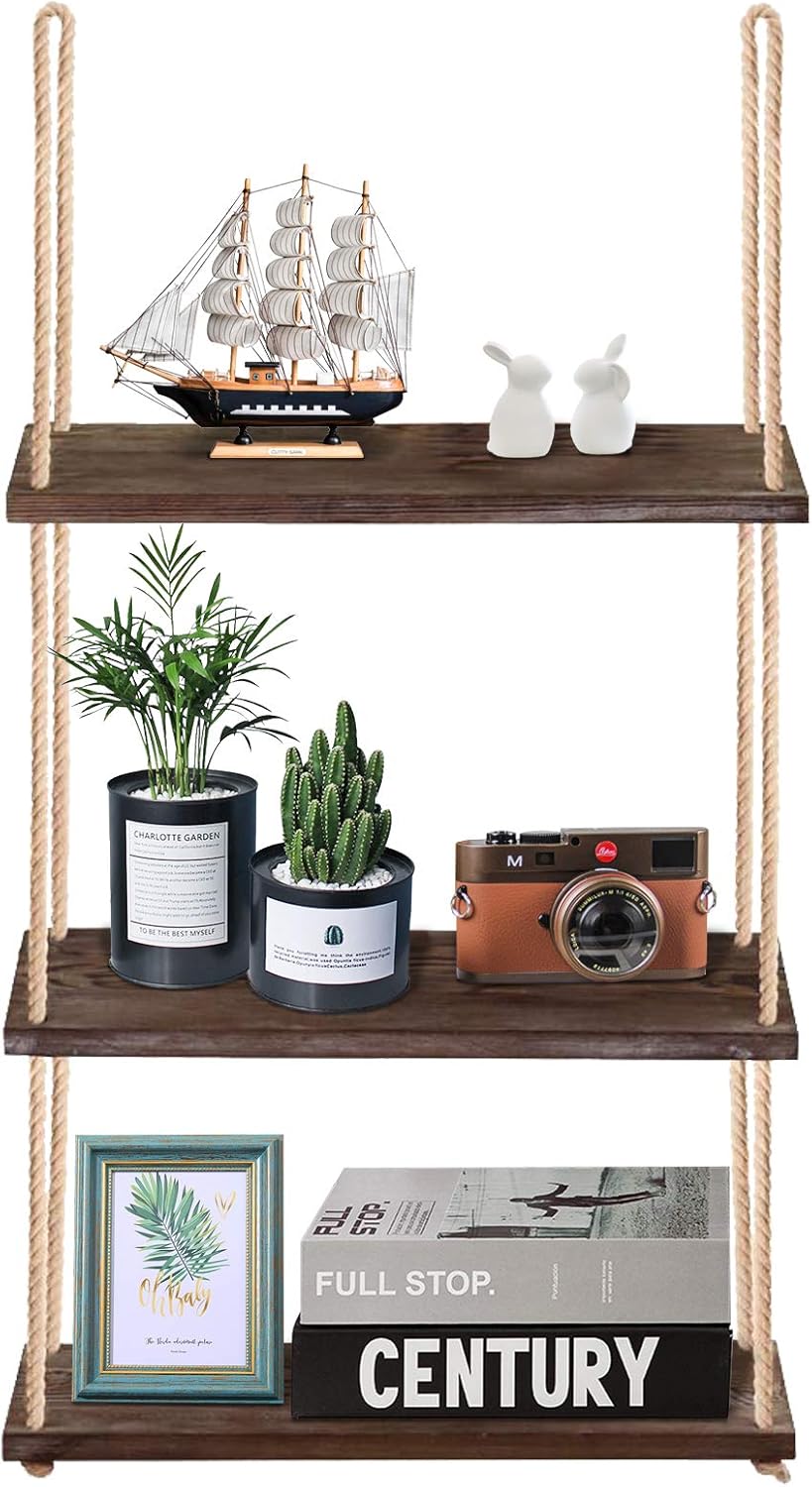 3-Tier Wall Shelf for Indoor Plants and Home Decor