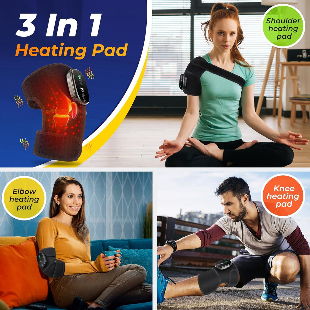 3-in-1 Thermal Support Pad for Shoulder, Elbow, Knee Pain Relief