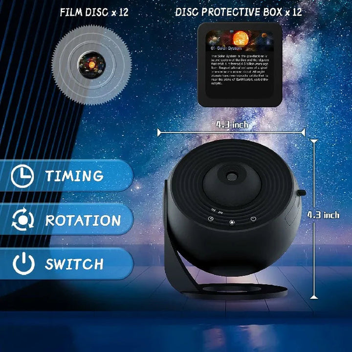 360 Degree Planetarium Projector for Home Stargazing and Night Light