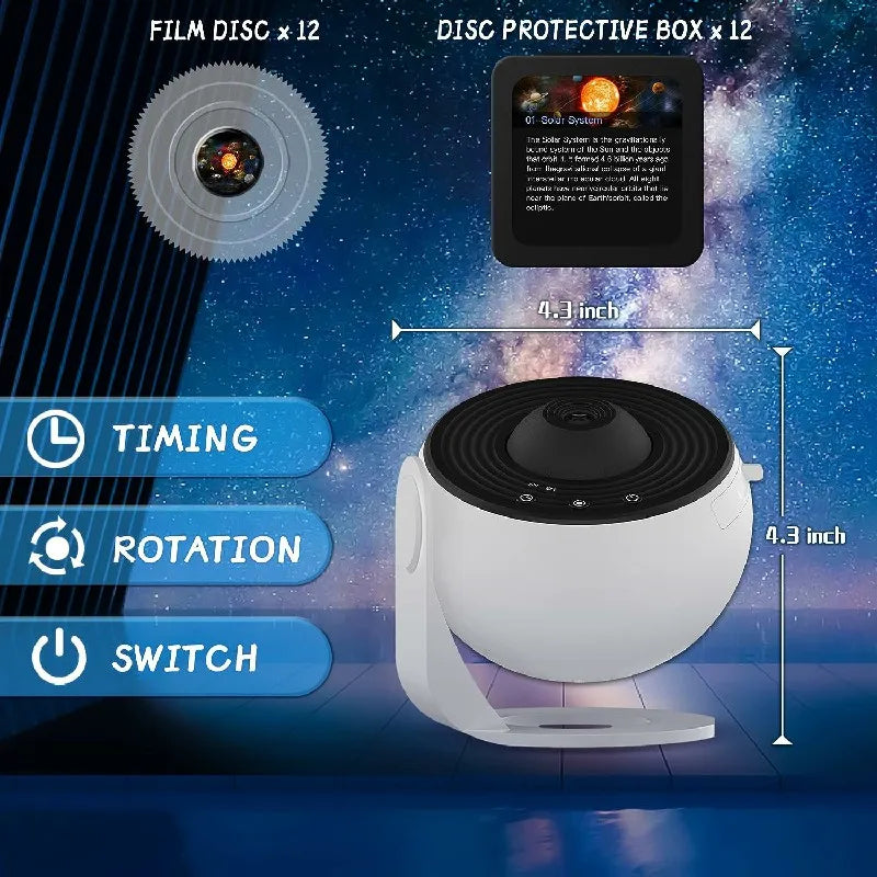 360 Degree Planetarium Projector for Home Stargazing and Night Light