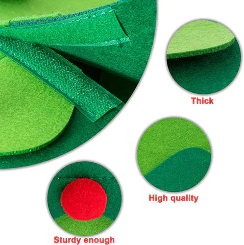 3D Felt Christmas Tree Craft Kit for Kids and Adults