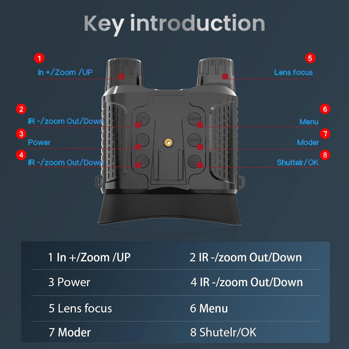 3D Night Vision Binoculars for Hunting and Outdoor Use