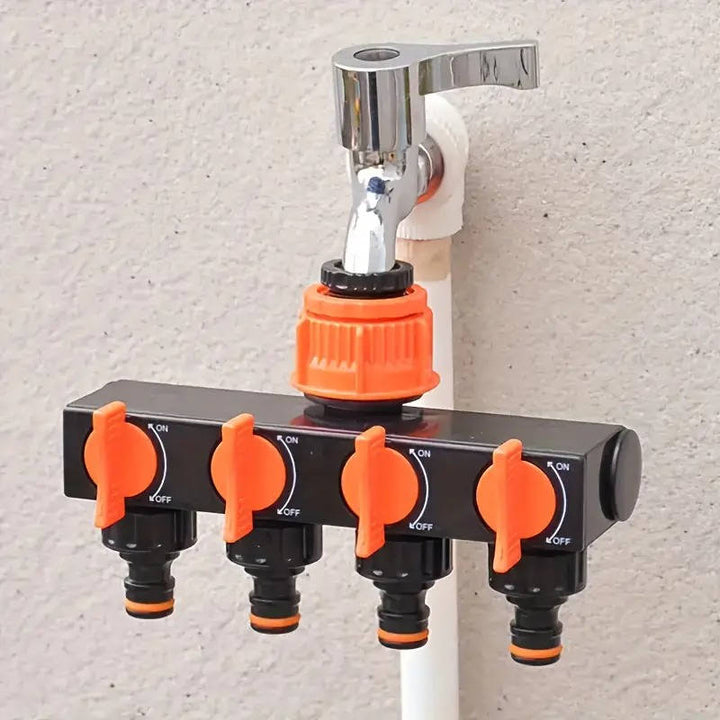 4 Way Garden Hose Splitter Connector Adapter for Multiple Hoses