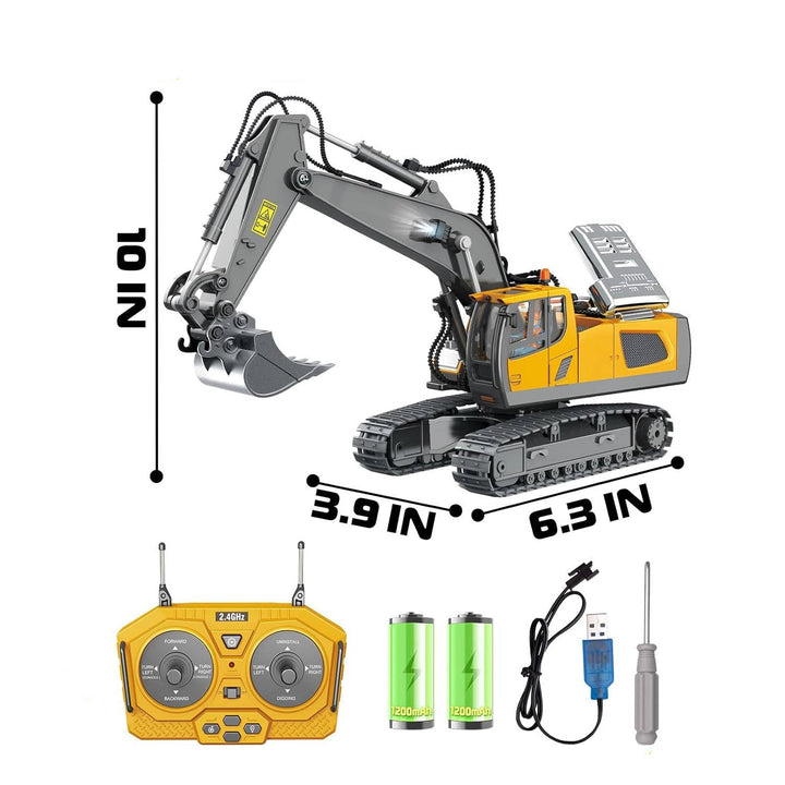 4WD Remote Control Excavator Bulldozer Dump Truck Toy Vehicle