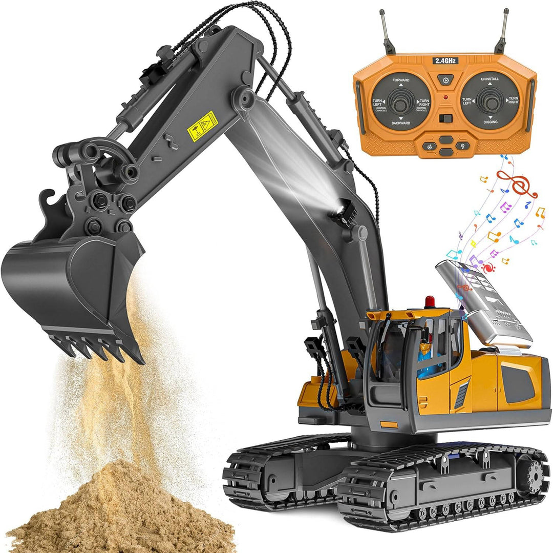 4WD Remote Control Excavator Bulldozer Dump Truck Toy Vehicle