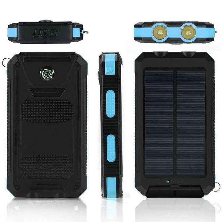 50000mAh Waterproof Power Bank with Dual USB and Flashlight