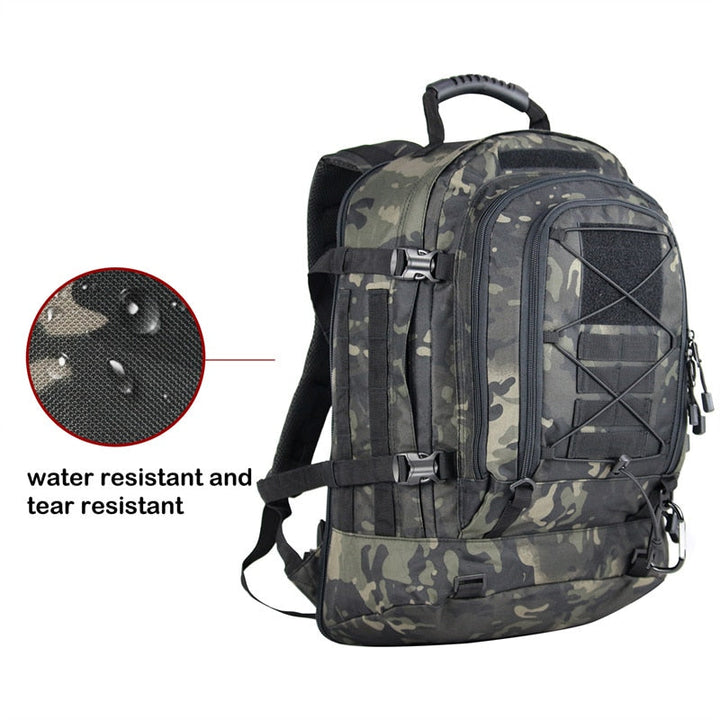 60L Expandable Waterproof Tactical Backpack Rucksack