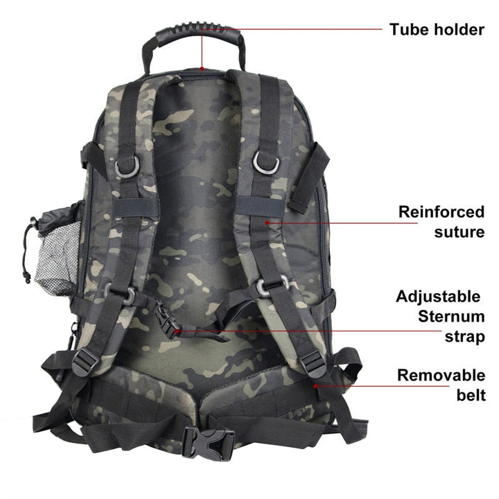 60L Expandable Waterproof Tactical Backpack Rucksack