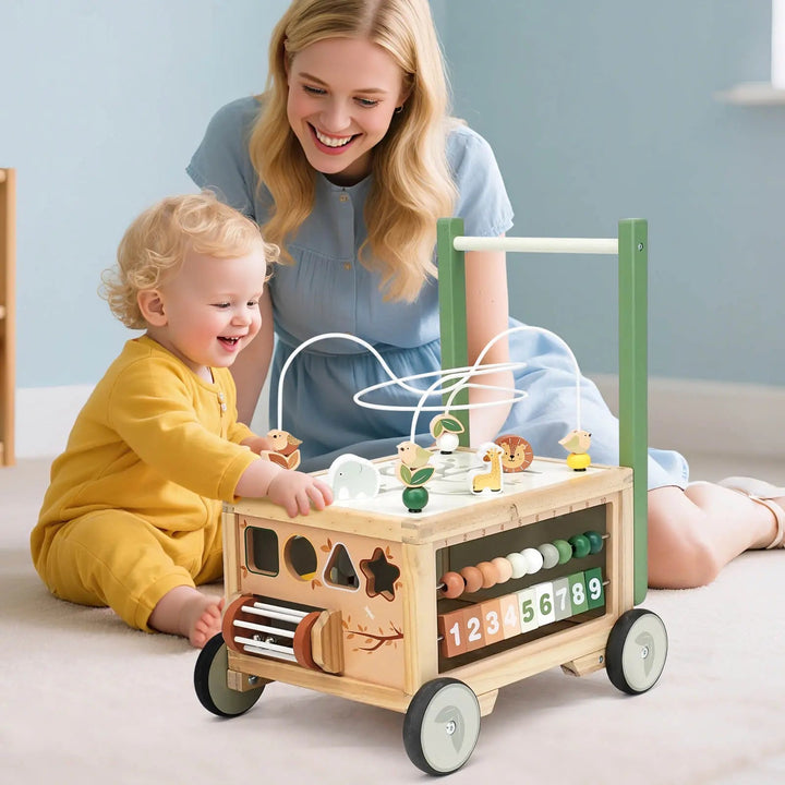 Adjustable Baby Push Walker Toy for Early Walking Development