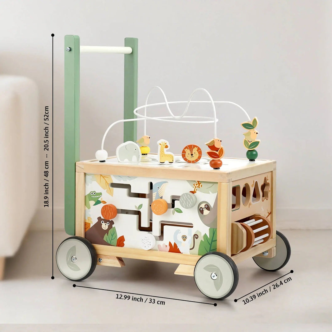 Adjustable Baby Push Walker Toy for Early Walking Development