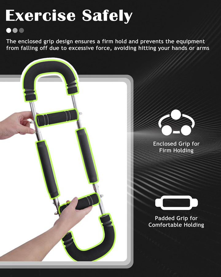 Adjustable Forearm and Triceps Strength Training Exerciser Bar