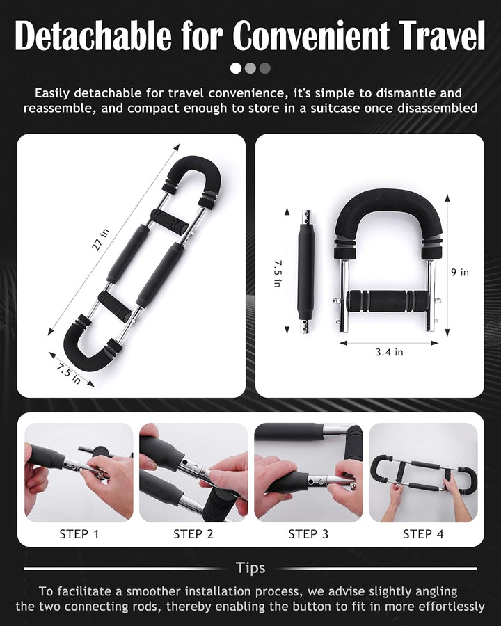 Adjustable Forearm and Triceps Strength Training Exerciser Bar