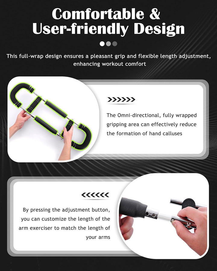 Adjustable Forearm and Triceps Strength Training Exerciser Bar