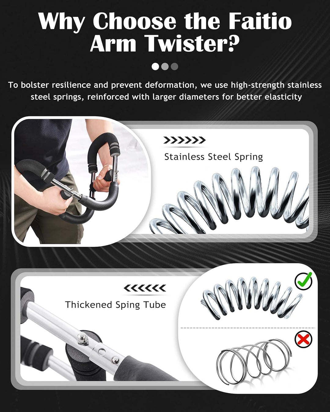 Adjustable Forearm and Triceps Strength Training Exerciser Bar