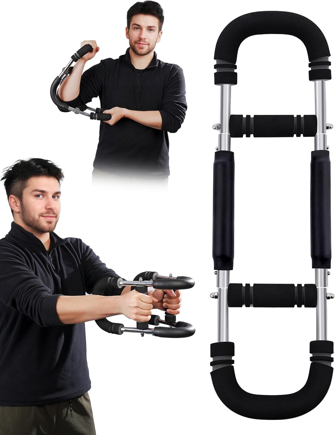 Adjustable Forearm and Triceps Strength Training Exerciser Bar