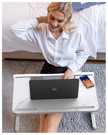 Adjustable Laptop Stand for Bed and Desk Use