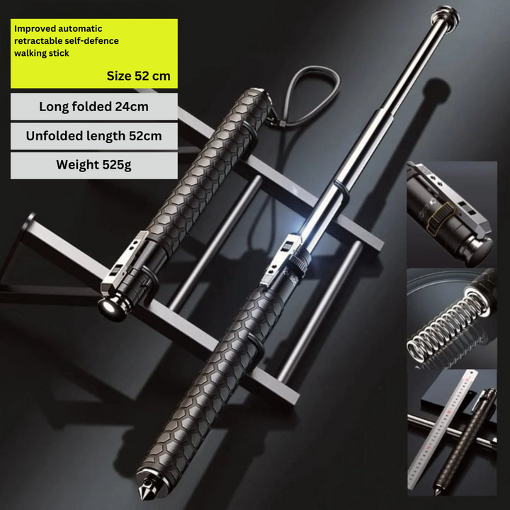 Adjustable Self-Defense Hiking Stick for Outdoor Safety