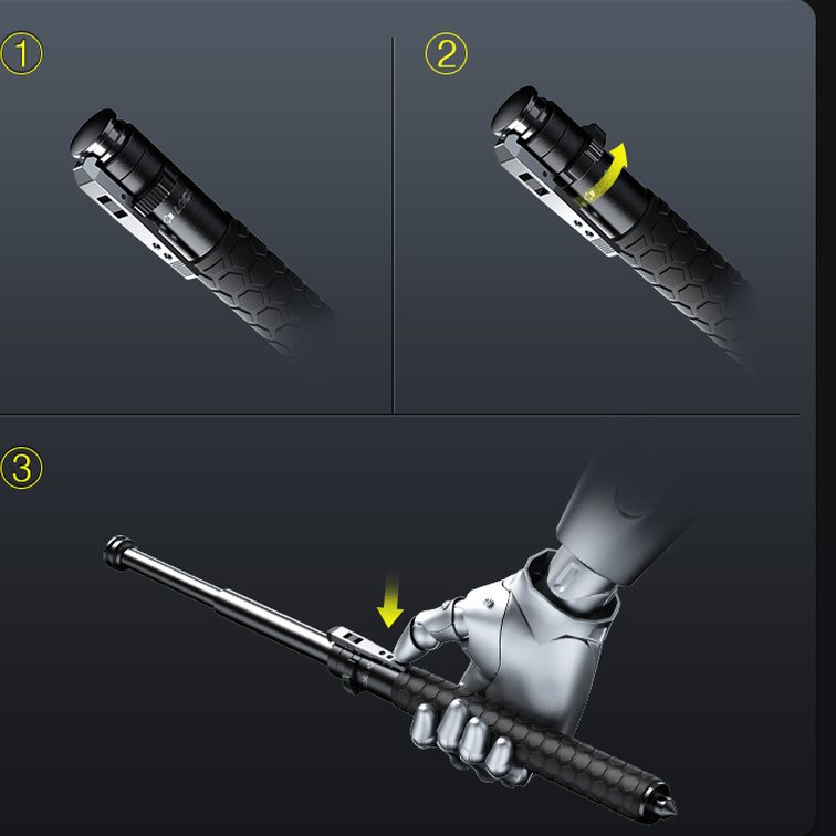 Adjustable Self-Defense Stick Personal Safety Tool