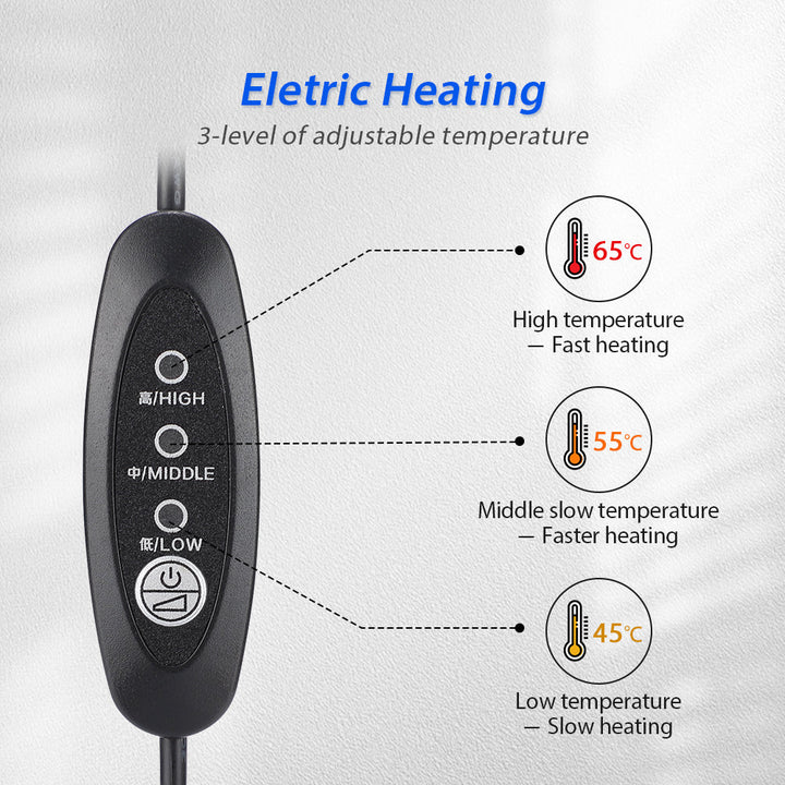 Adjustable Temperature Heating Neck Collar for Pain Relief
