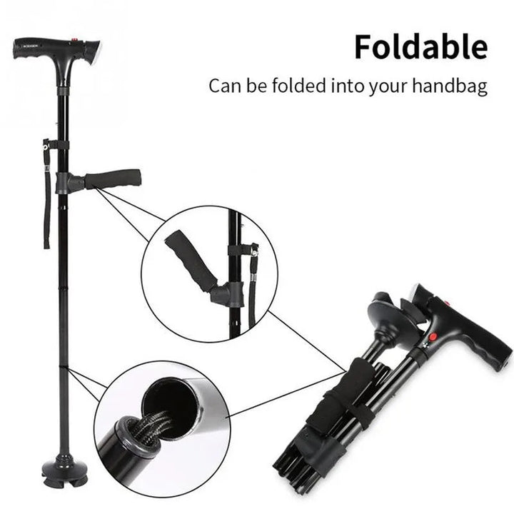 Adjustable Walking Cane for Seniors and Mobility Support