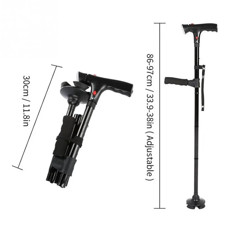 Adjustable Walking Cane for Seniors and Mobility Support