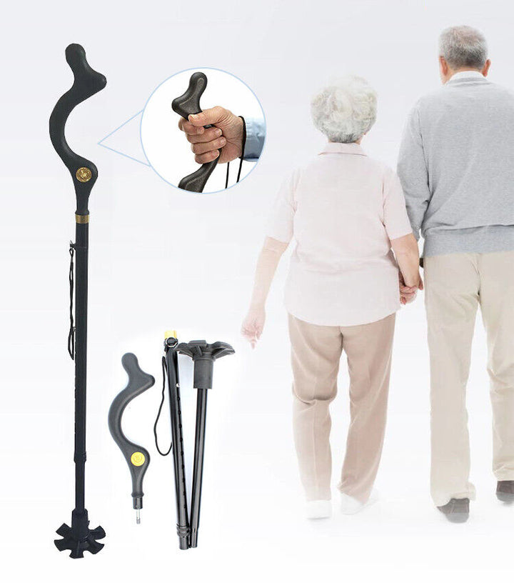 Adjustable Walking Stick Cane with Ergonomic Grip Lightweight Design