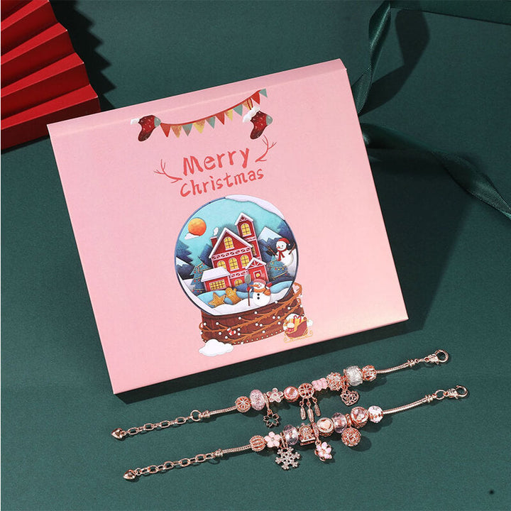 Advent Calendar Bracelet Kit with 22 Accessories for Christmas