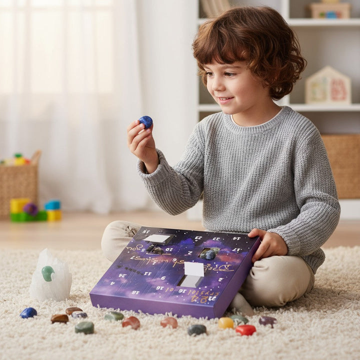 Advent Calendar with Stones and Crystals for Christmas 2025 Gift