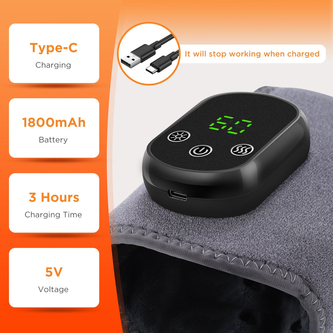 Ankle Massager with Heat Therapy for Pain Relief