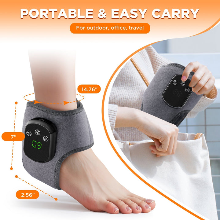 Ankle Massager with Heat Therapy for Pain Relief