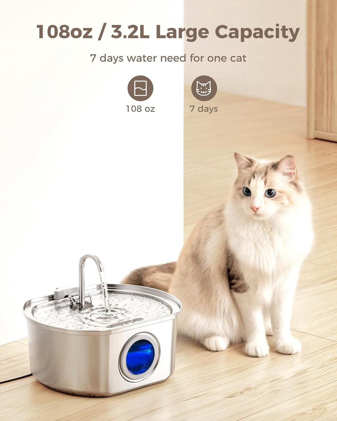 Automatic Cat Water Fountain Dispenser for Pets