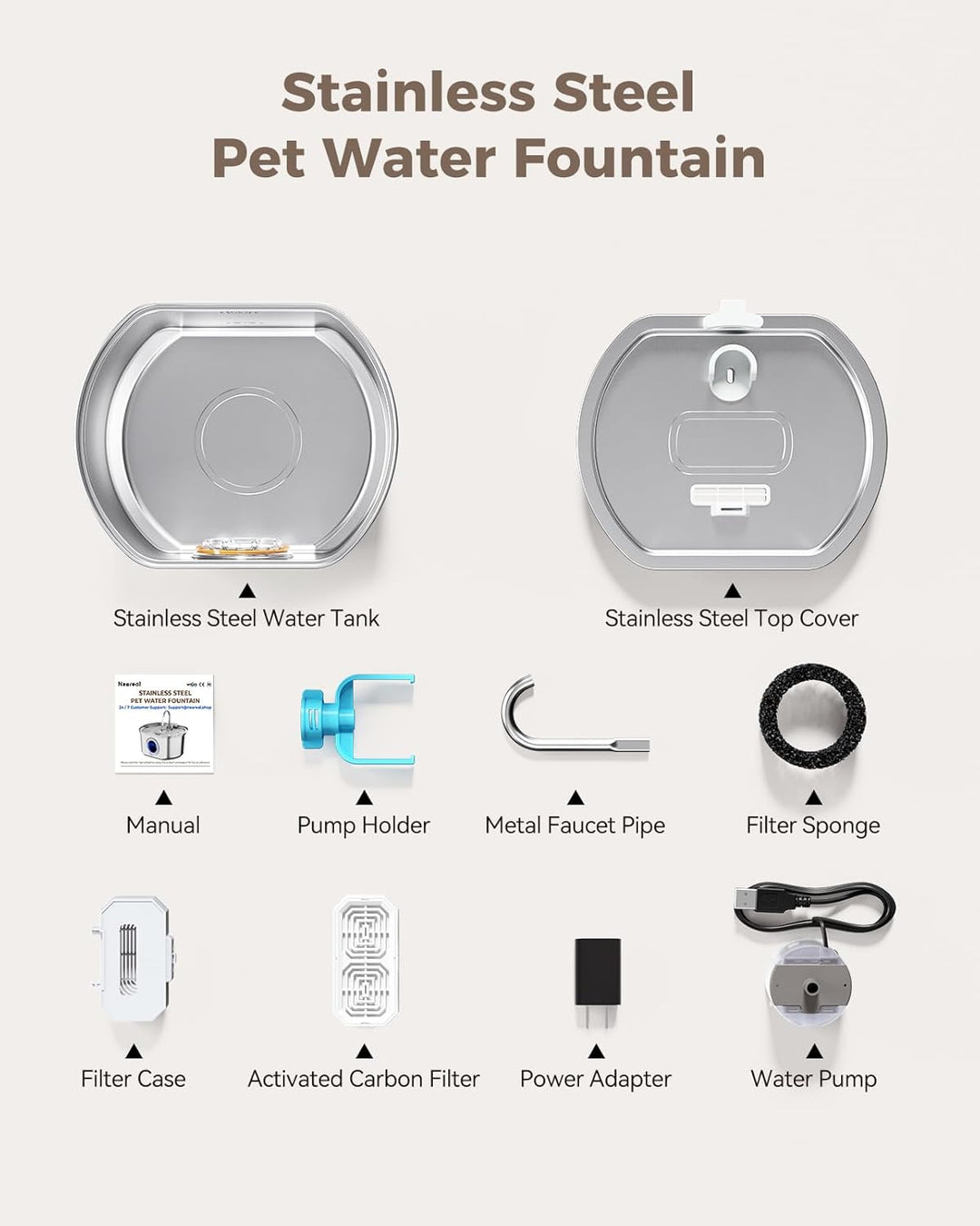 Automatic Cat Water Fountain Dispenser for Pets
