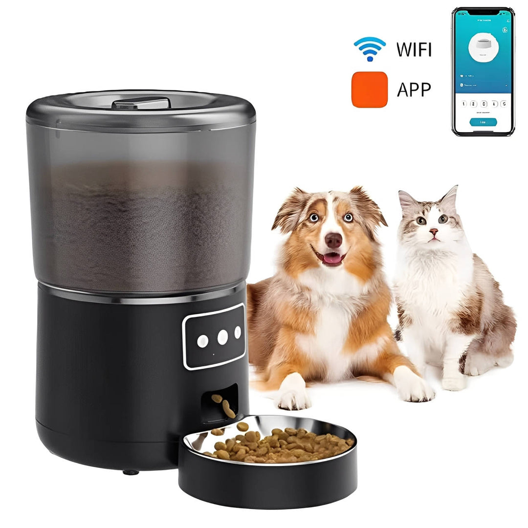 Automatic Pet Feeder for Cats and Dogs - Programmable Food Dispenser