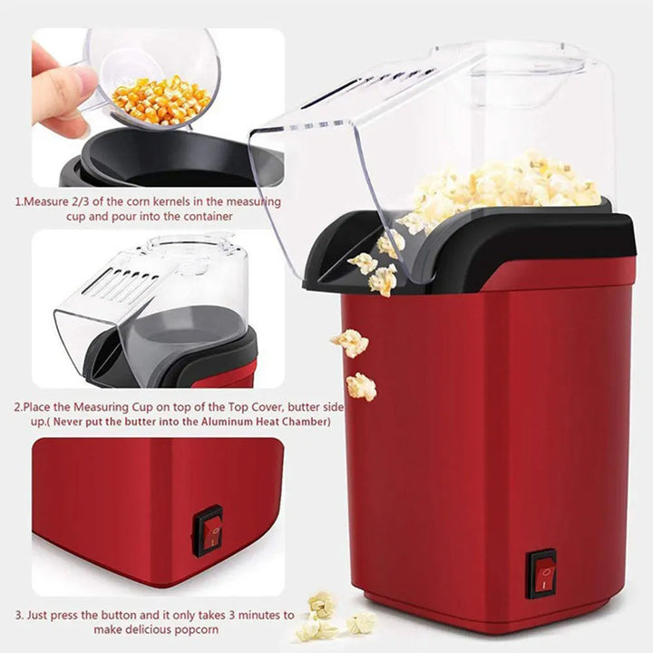 Automatic Popcorn Maker Kitchen Appliance for Home Use