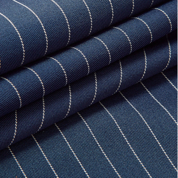 Wide-leg Trousers with Pleats and Stripes for Women