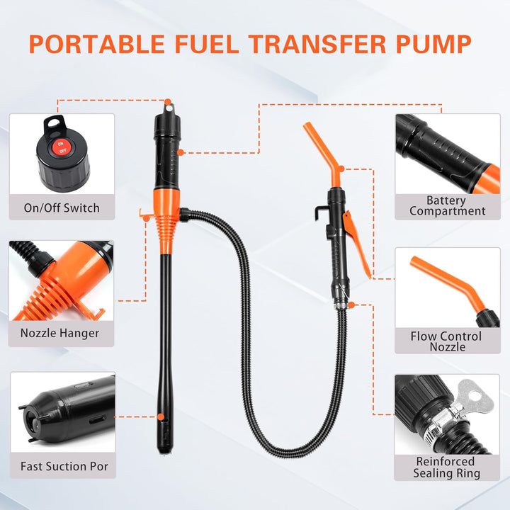 Battery Operated Fuel Transfer Pump for Gasoline Siphon