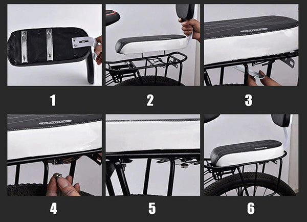 Bicycle Rear Luggage Rack Carrier for Bike Storage and Transport