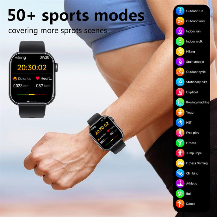 Blood Sugar, Blood Pressure, Heart Rate & Sleep Monitoring Smartwatch