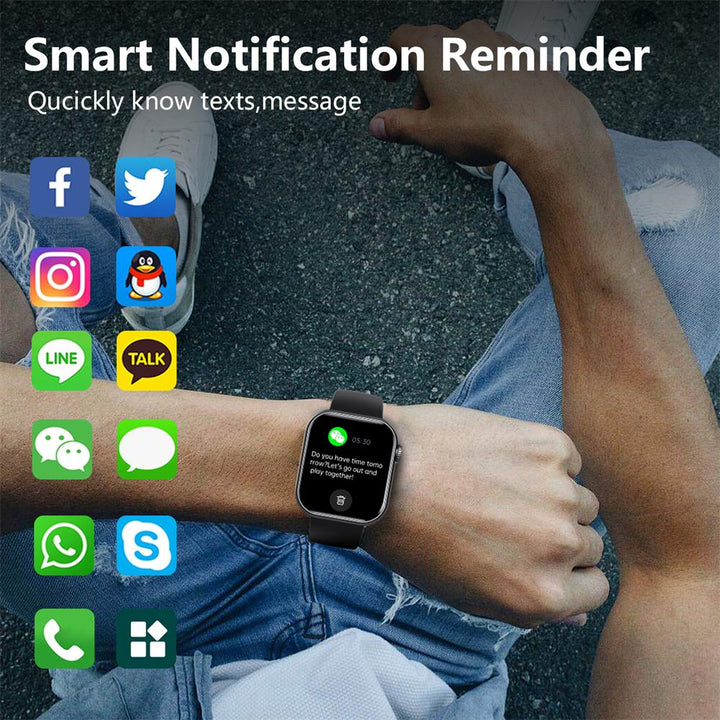 Blood Sugar, Blood Pressure, Heart Rate & Sleep Monitoring Smartwatch