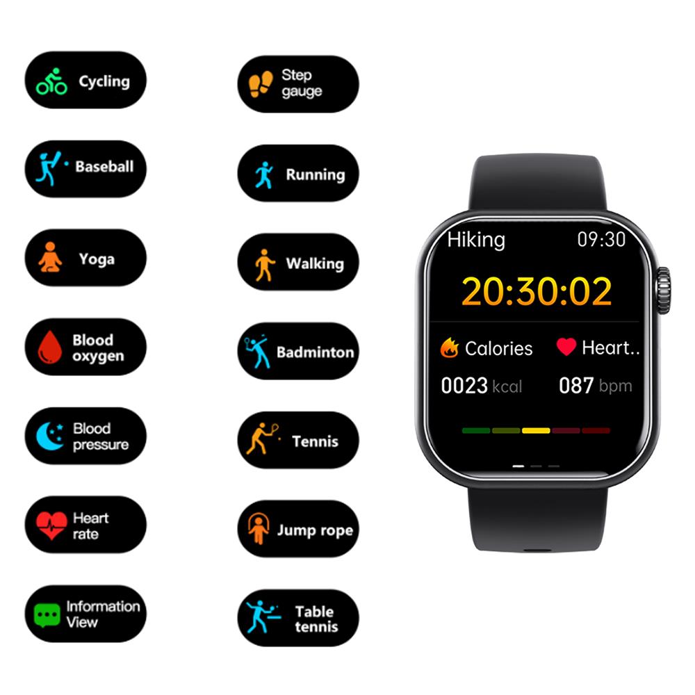 Blood Sugar Blood Pressure Heart Rate Smartwatch Fitness Tracker