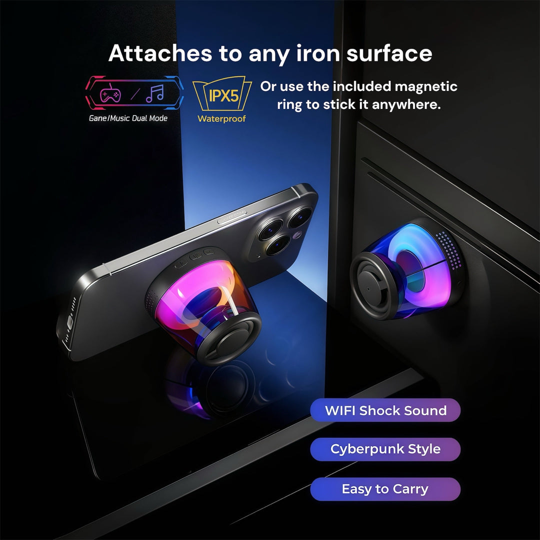 Bluetooth Speaker with RGB Light for Outdoor Use