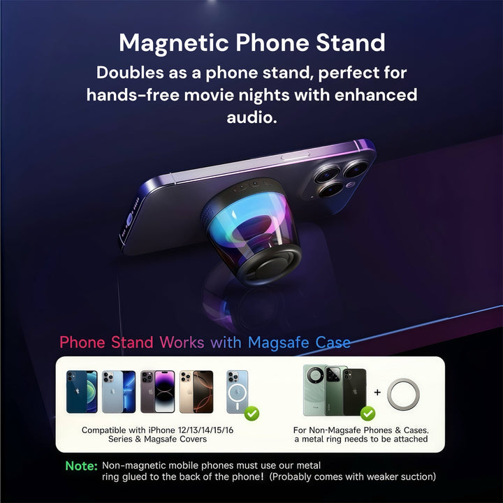 Bluetooth Speaker with RGB Light for Outdoor Use