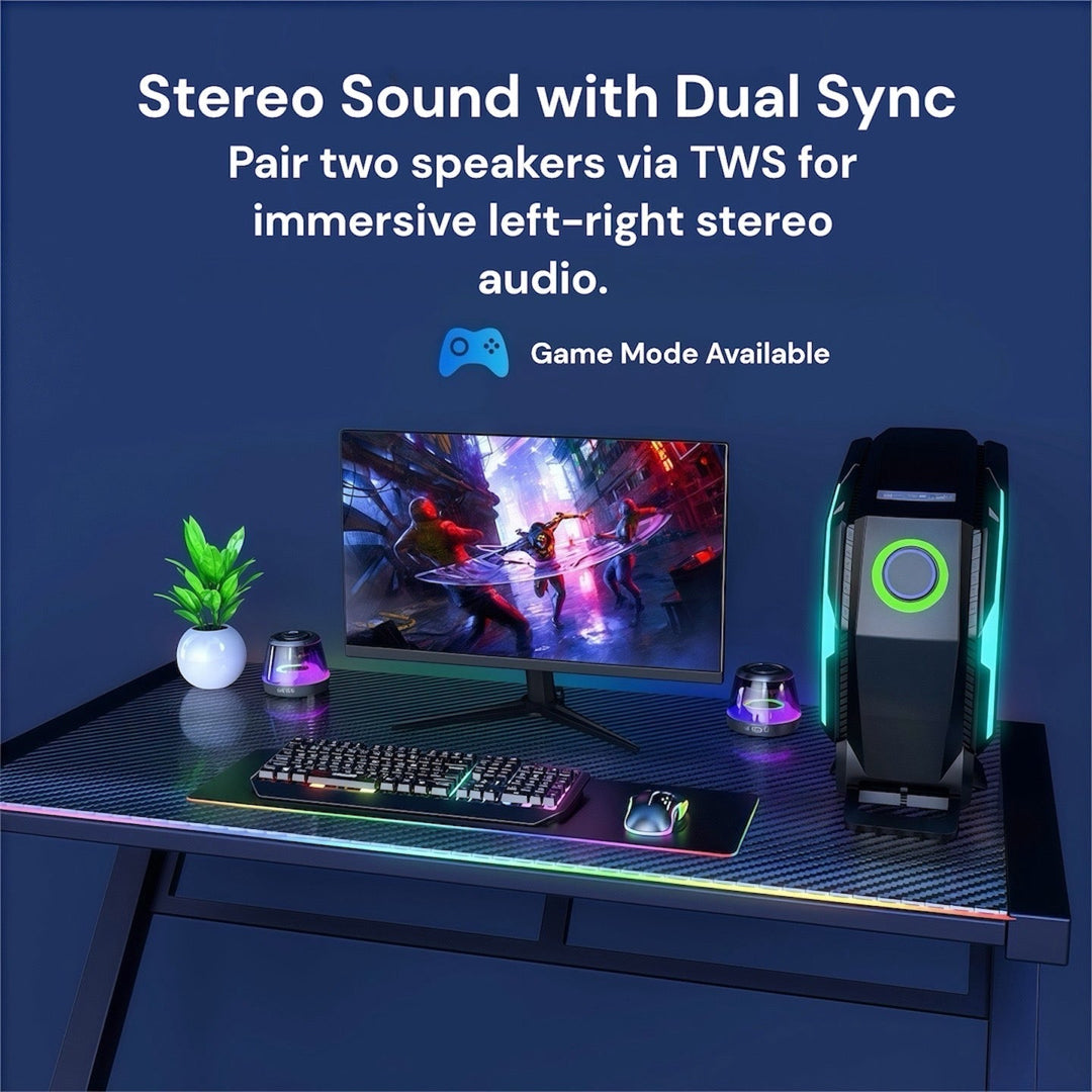 Bluetooth Speaker with RGB Light for Outdoor Use