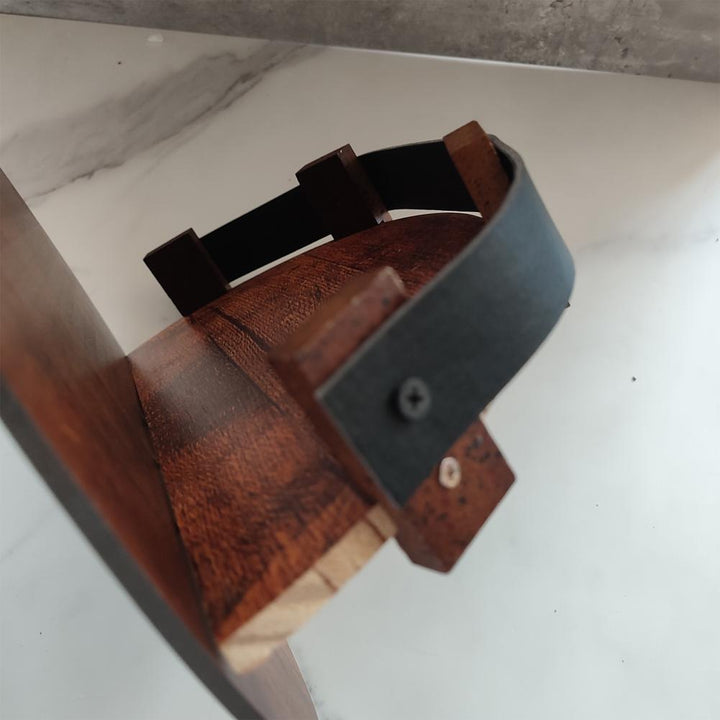 Bourbon Whiskey Barrel Wall Shelf for Home Bar Decor