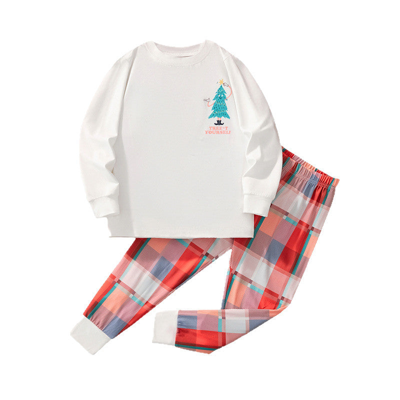 Boys Long Sleeve Christmas Pajamas Set Sleepwear Trousers Top